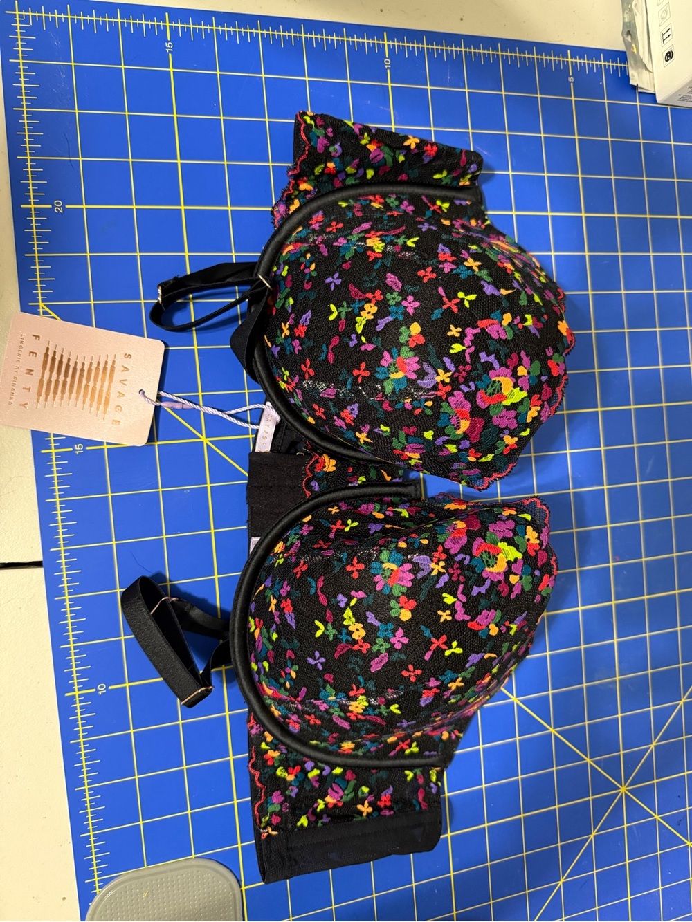 NWT Savage X Fenty multicolored floral balconette bra